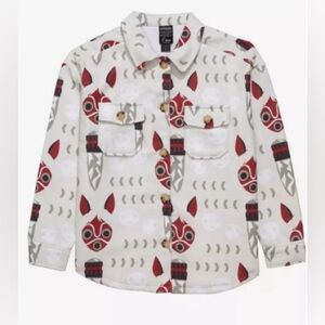 Studio Ghibli Princess Mononoke San's Mask Polar Fleece Jacket Size XS